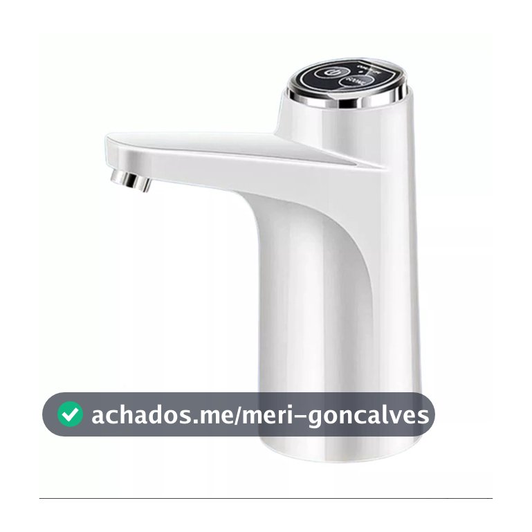 Bomba Elétrica USB Automática para Galão 5-20L | Bico Inox + Mangueira Silicone