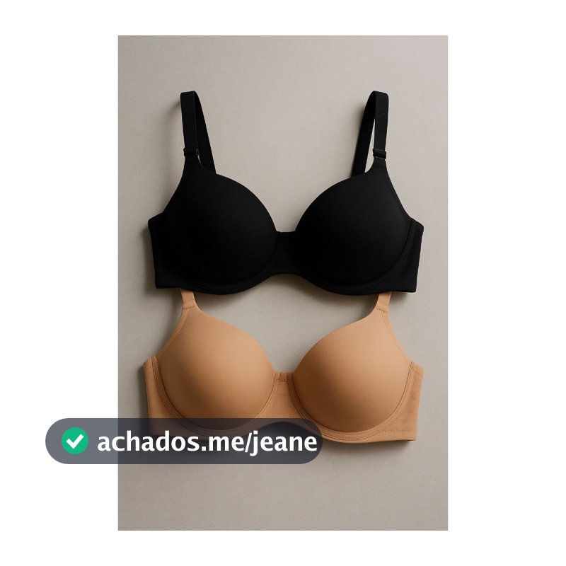 2 Sutiã Básico ou 1 Sutiã Reforçado de Microfibra Com Bojo Lingerie Direto Da Fábrica do p ao gg