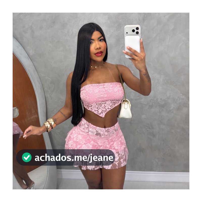 Conjunto Agnes em Renda com Forro em Suplex Feminino Cropped + Saia Curta Feminino Tendência