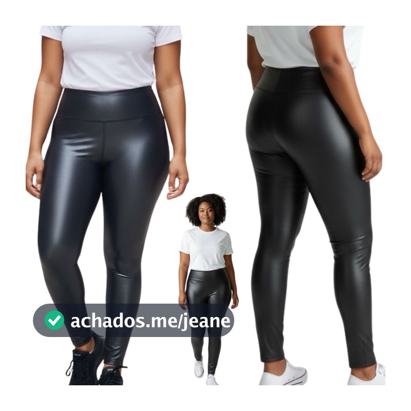 Calça Legging Feminina Cirre cintura alta Casual Fitnes e dia a dia