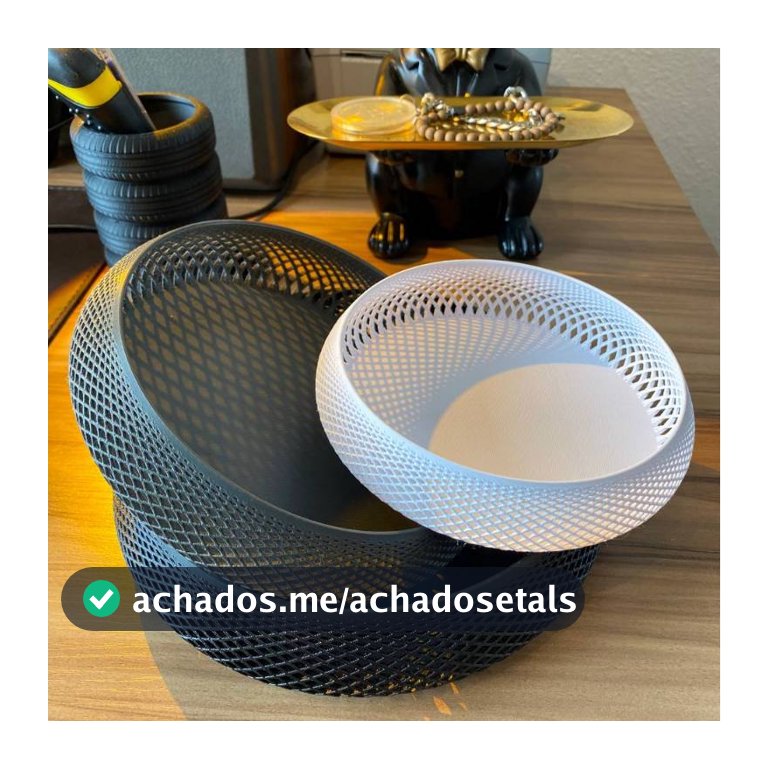 Cesto de Decoraçao Porta Objeto Organizador de Mesa Porta treco Decorativo Moderno Elegante