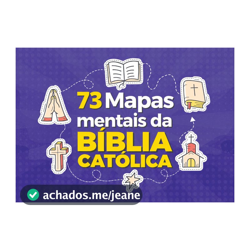 Apostila Estudo Bíblia Católica Sagrada Mapa Mental Visual Explicada Livro por Livro | Evangélico 66/73 Livros