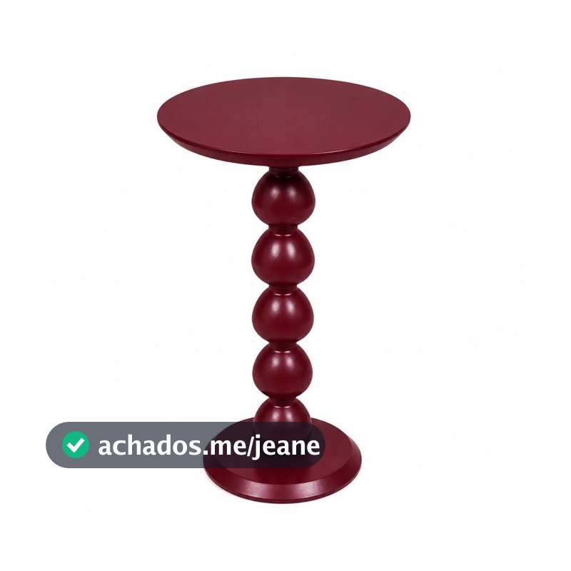 Mesa Lateral alta em Madeira Maciça Poá Artemobili