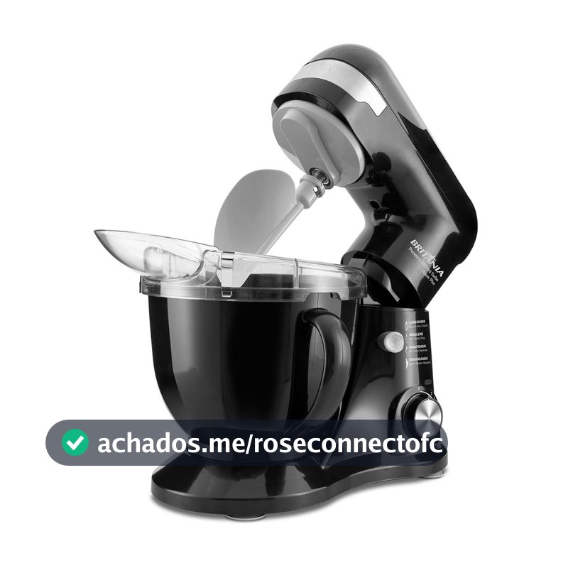 Batedeira Planetária Britânia BBP760P Power Plus Preta 700W