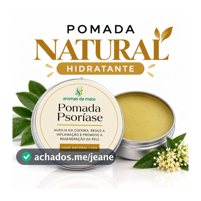 Pomada Para Psoríase Hidratação Antibacteriano 100% Natural e Vegano