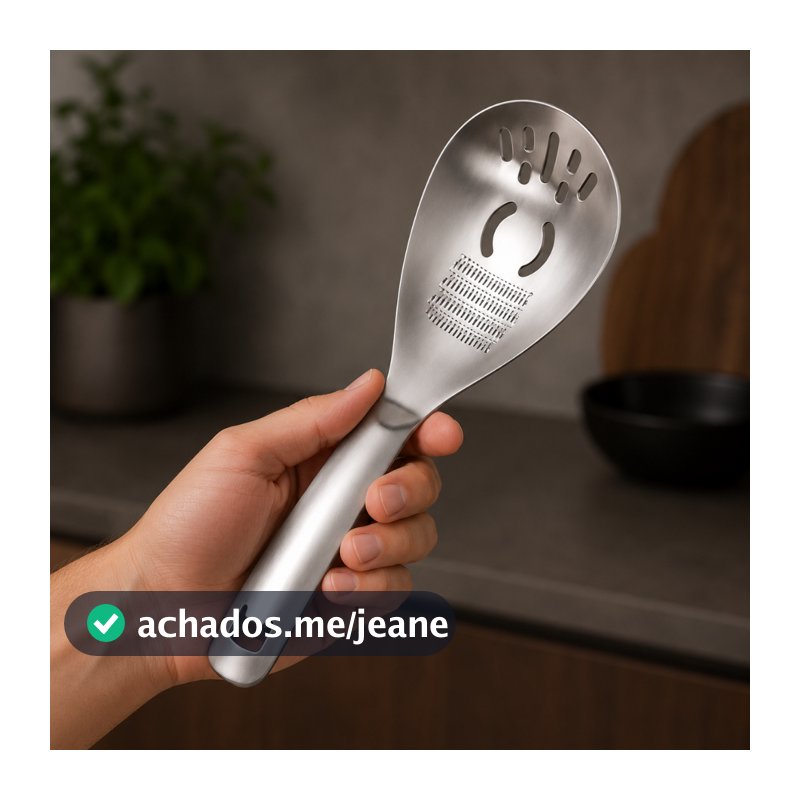 Colher De Aço 4 em 1 Inoxidável Multifuncional Ralador De Alho Amassador Abridor De Garrafas