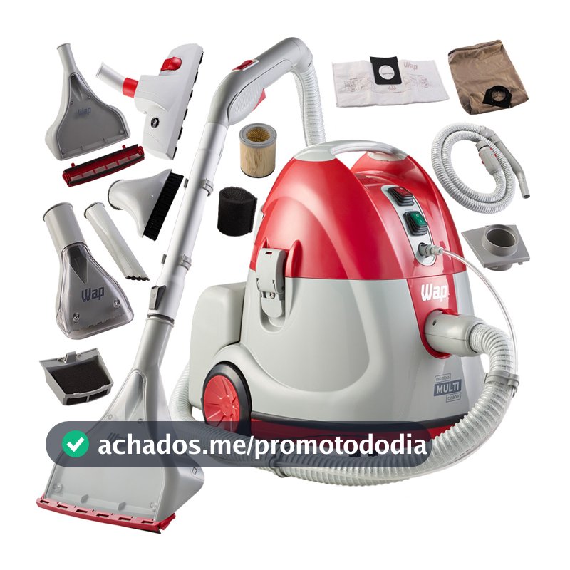 Extratora de Sujeira de Estofados Colchão WAP Multi Clenear 15 Litros 3 Filtragens HEPA