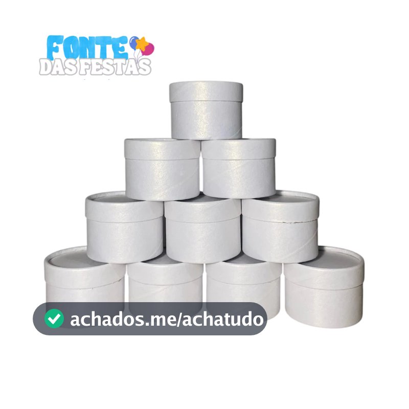 Lembrancinha Cartonada Caixa Redonda de luxo Aniversário Casamento e Chá Kits com 10/20/30/40/50 unidades