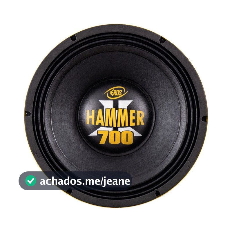 Alto Falante Eros 12" Hammer 700 4 Ohms 700w Rms Woofer E-12