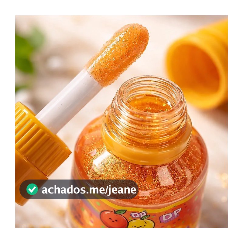Brilho Labial Gloss Infantil Frutinhas Na Garrafa Dp Kids Hidratante Diversos Sabores