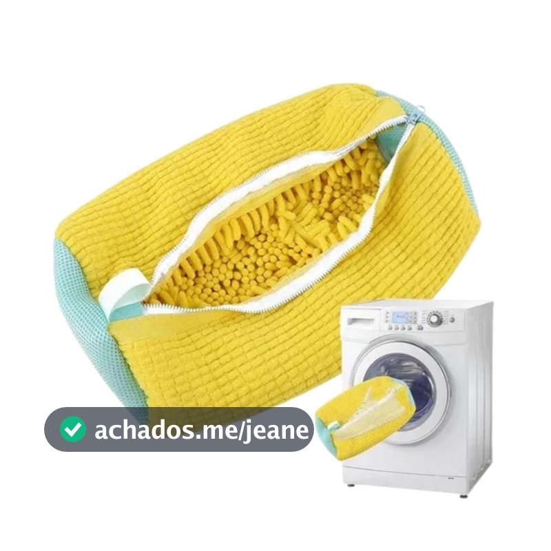 Saco de Lavagem para Sapatos – Protege tênis na máquina de lavar