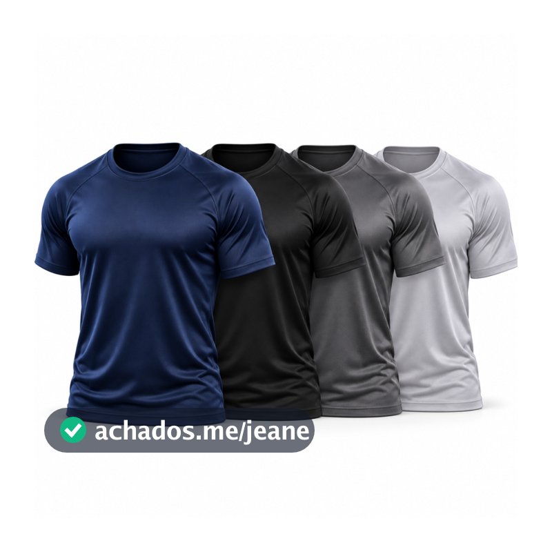 Kit 4 Camisetas Masculina Dry Fit Termica UV Corrida Treino Esportes M ao XG