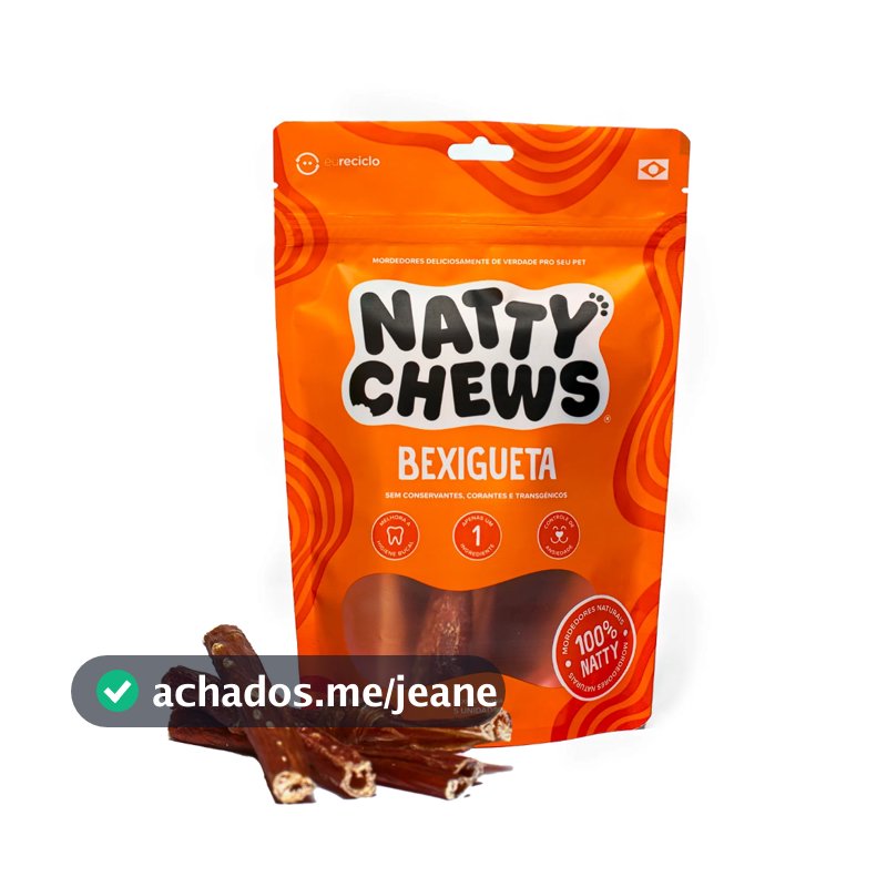 Natty Chews Bexigueta Bexiga Bovina 5 Unid