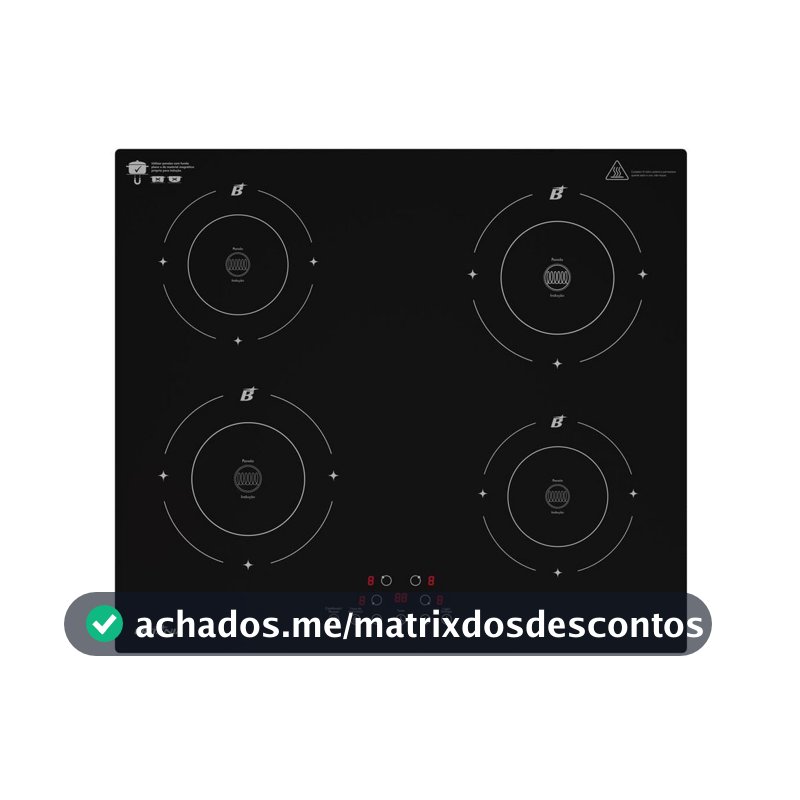 Cooktop 4 Bocas de Indução Britânia BCTE40A