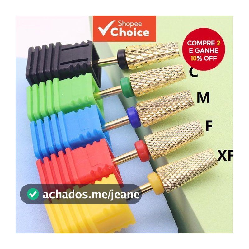 Broca de Tungstênio 5 estilos 3 em 1, Carboneto, para Máquinas de Broca Elétrica, Acessórios para Unhas.
