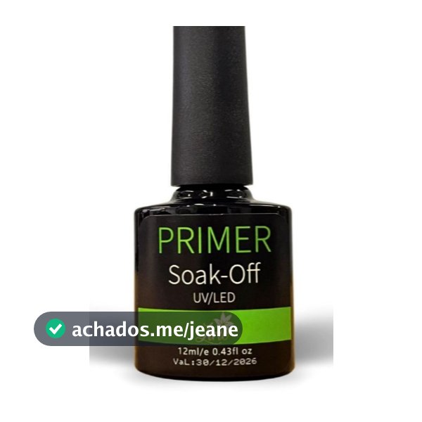 Kit Top Coat e Primer Lirió Preparadores Unhas Gel e Fibra Profissional Secagem Rápida Finalizador de Unha