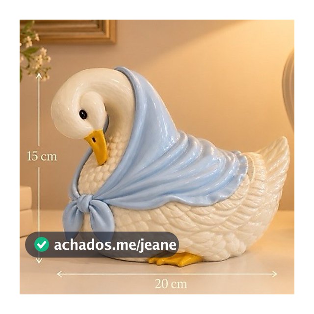 Gansa Primavera pintada a mão e laqueada alto brilho