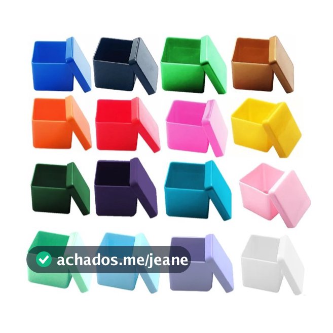 KIT 10 Caixinhas Acrílicas 4x4/5x5/6x6 cm para Aniversário Lembrancinha