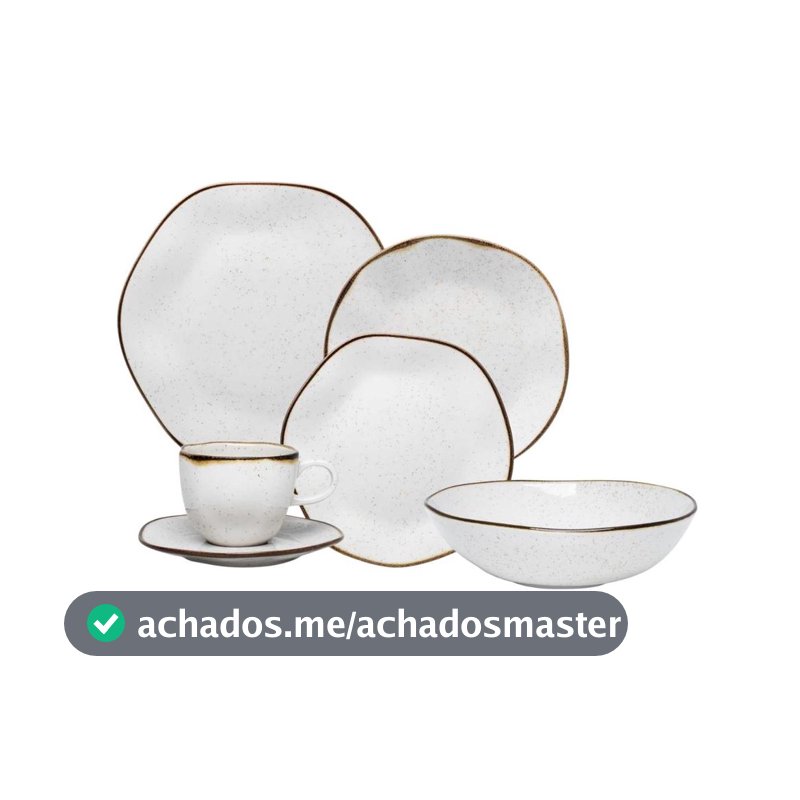 Aparelho Jantar 30 Pçs Oxford Ryo Maresia + Saladeira 26cm