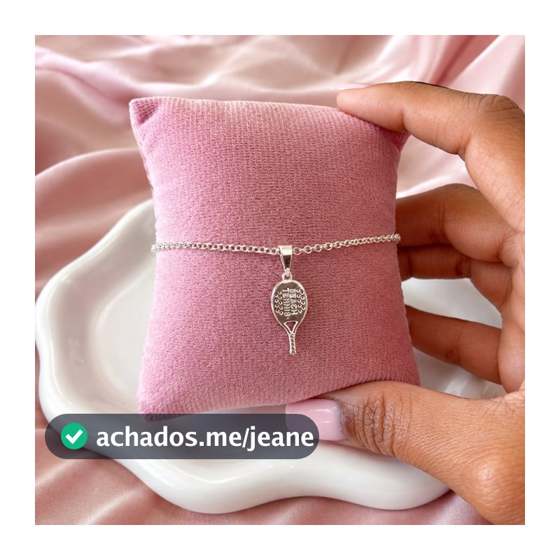 Pulseira Feminina Com Berloque Beach Tênis Banhado A Prata 925