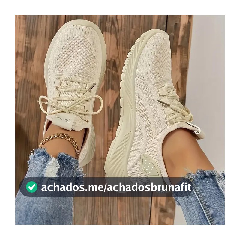 Calçados esportivos elegantes respiráveis femininos - tênis casuais para corrida e tênis para todas as estações,