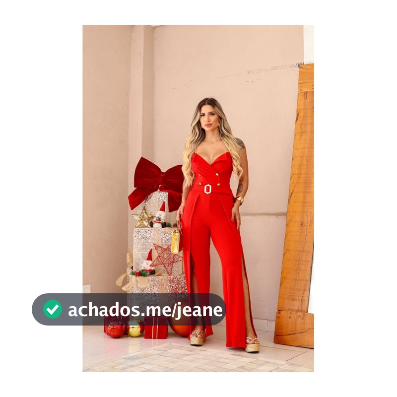 macacão feminino alfaiataria com fenda frontal.