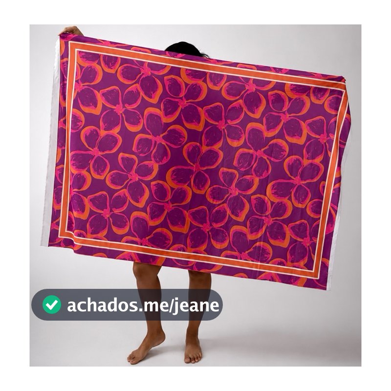 Canga de Praia Pareô Feminina Estampada Saída de Praia Moda Praia Verão