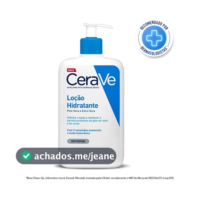 Loção Hidratante CeraVe Peles Secas e Extra Seca Sem Perfume 340ml