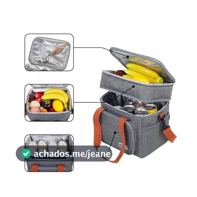 Bolsa Termica Expansível De Grande Capacidade Para Piquenique Adequado Para Viagens Ao Ar Livre Na Praia