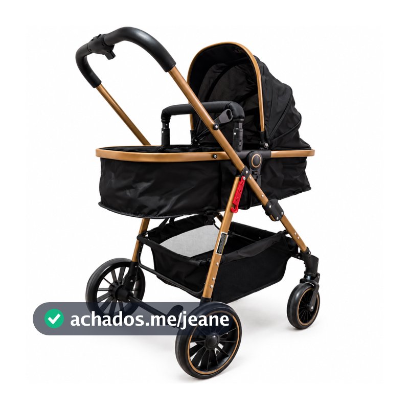 Carrinho De Bebê Completo 3 EM 1 Apoapp Com Moisés e Bebe Conforto - Modelo Europeu Luxo