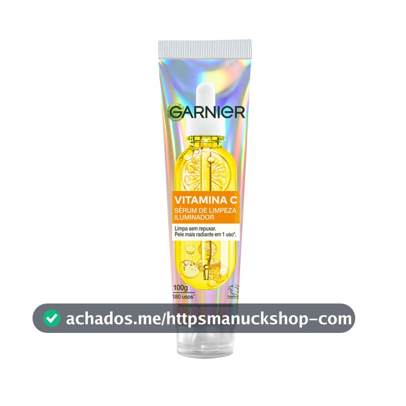 Garnier Sérum de Limpeza Facial Iluminador com Vitamina C, Antimarcas, Pele normal a oleosa, Serumnete 100G