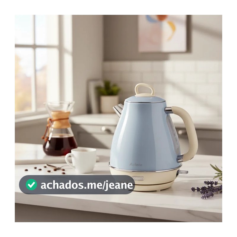Chaleira Elétrica Ariete Vintage Retrô Azul 1,7l 220v