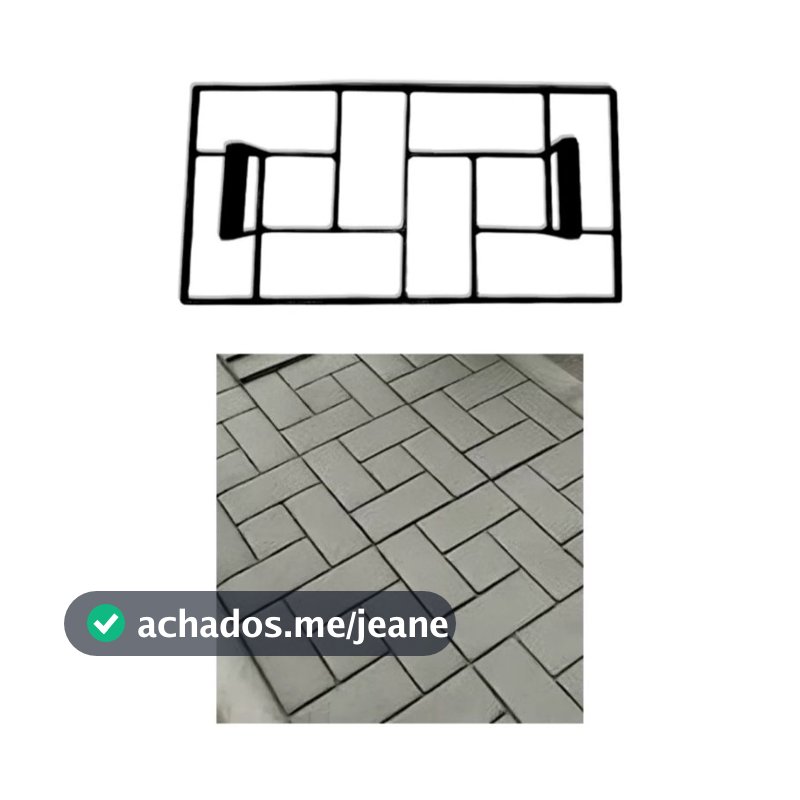 Forma Modeladora Modelo Tijolinho Para Calçada Piso Parede