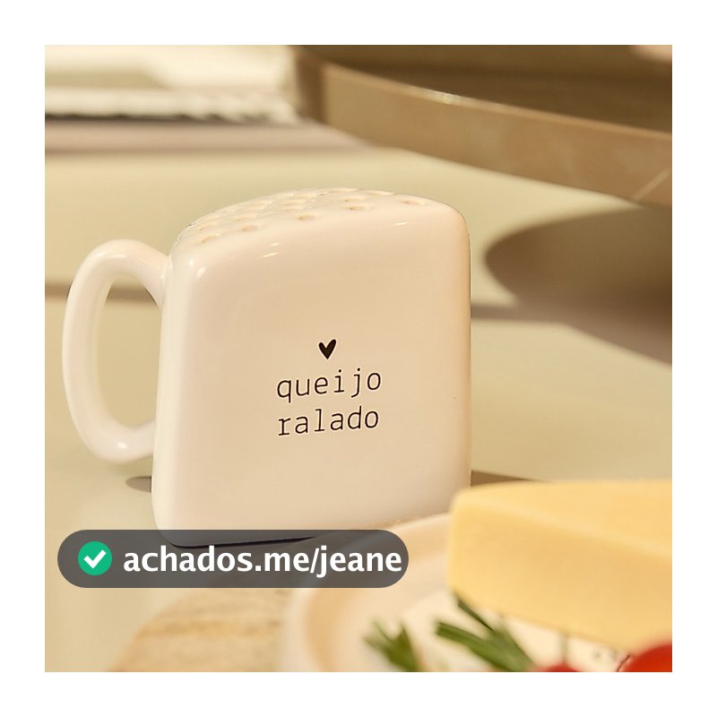 Porta Queijo Ralado Porcelana Personalizado Mesa Posta Cozinha
