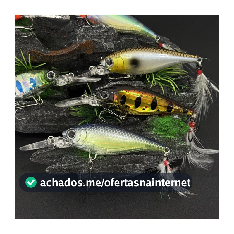 Isca Artificial  pesca Laser flutuante Minnow 70MM/10G isca falsa Pesca de peixes de água doce 9139 nova