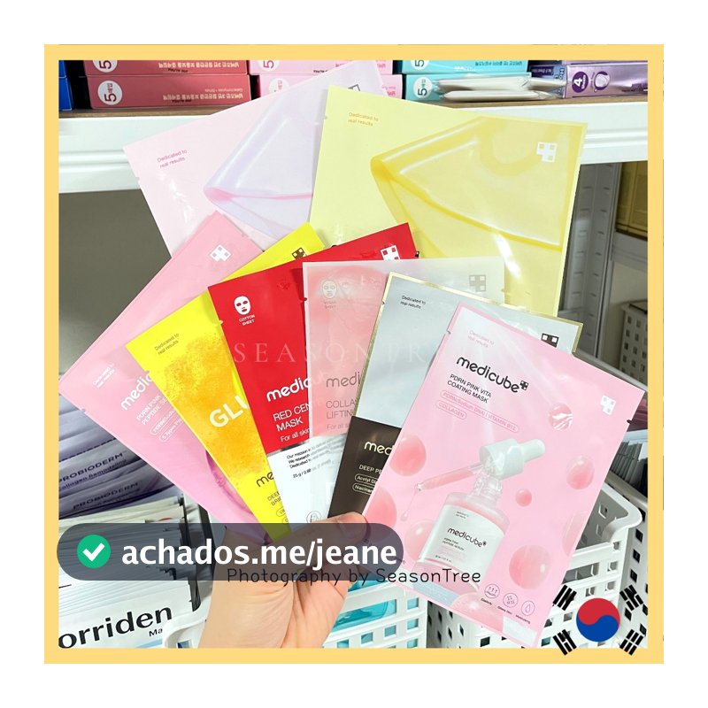[Medicube] Coleção De Folhas De Máscara Facial Premium/Colágeno , PDRN , Vitamina C , Peptídeo , Centella Vermelha/Soluç