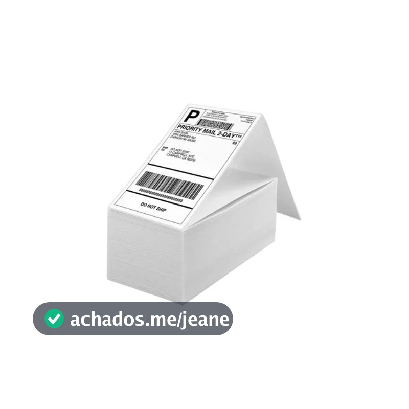 10000 Etiqueta Térmica Resma De Qualidade 10x15cm 100x150mm Cor Branco