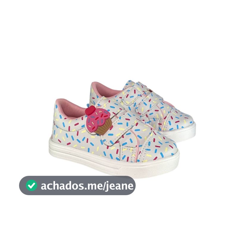 Tenis  Infantil  Menina Estilosa Confete 20 Ao 34