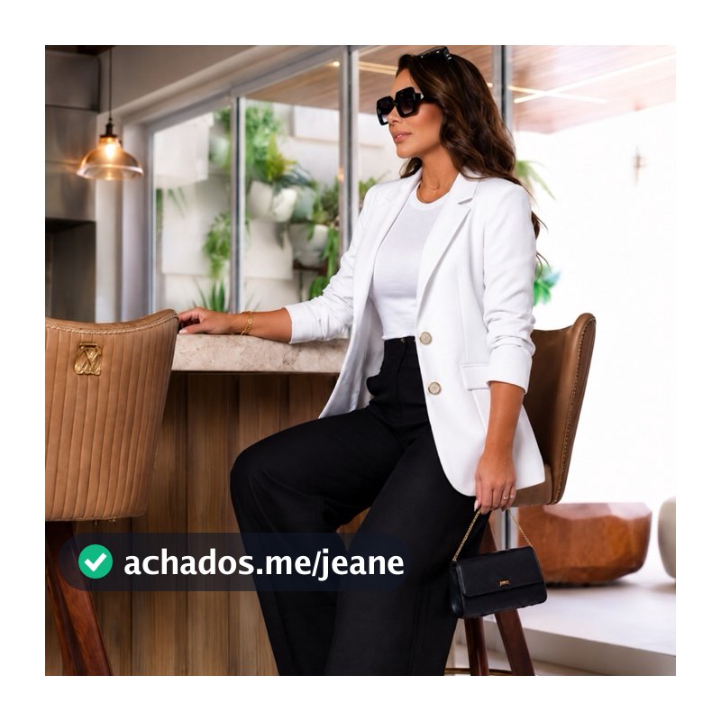 Max Blazer Moda Femenina Alfaiataria Forrado Luxo Inverno