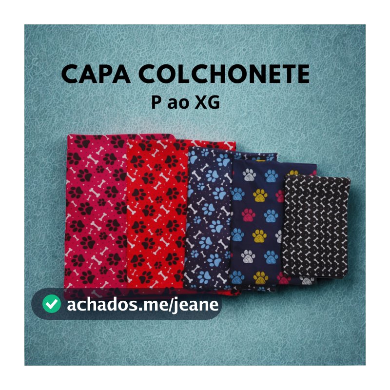 Capa Colchonete Pet com Zíper Sem Enchimento Lavável Tamanhos P ao XG Cama Cachorro e Gato