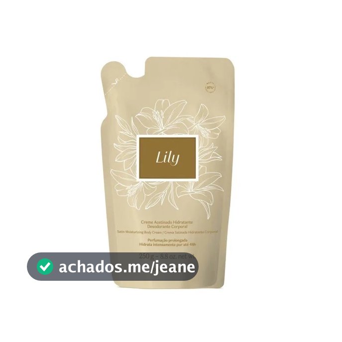Refil Lily Creme Acetinado 250g - O Boticário
