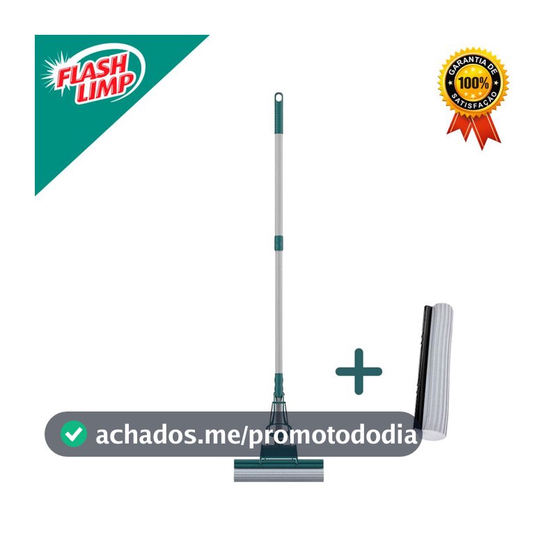 Mop Limpeza Geral Plus MOP7671 Com Refil Extra Flash Limp