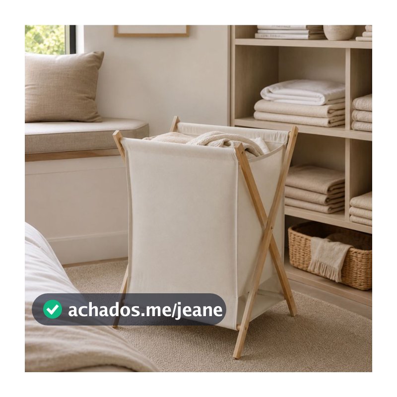 Cesto De Tecidos Dobrável Retangular Para Roupas Brinquedos Multiuso Closet Sala Banheiro
