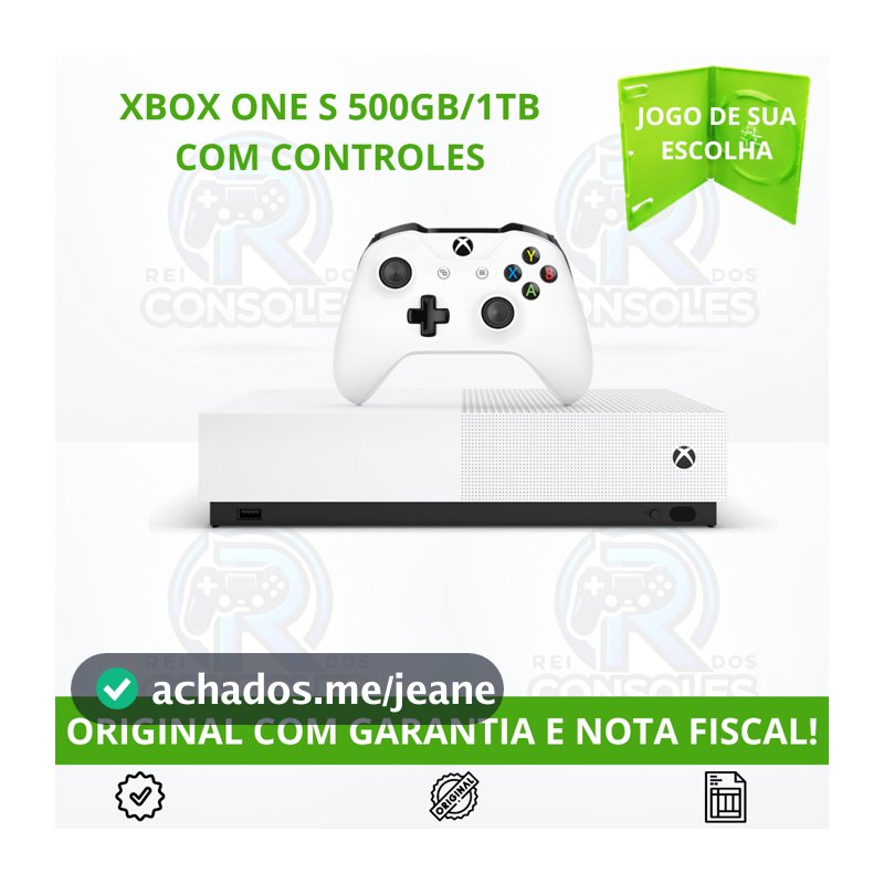 Xbox One S 500GB ou 1TB