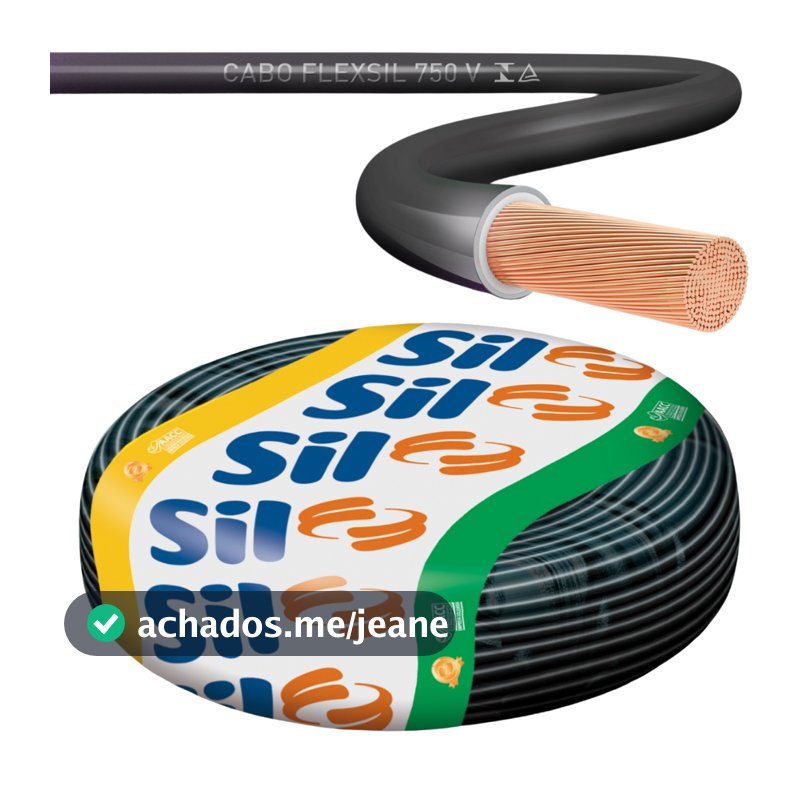 CABO FLEXIVEL 16mm 50 METROS SIL FIOS ELETRICOS