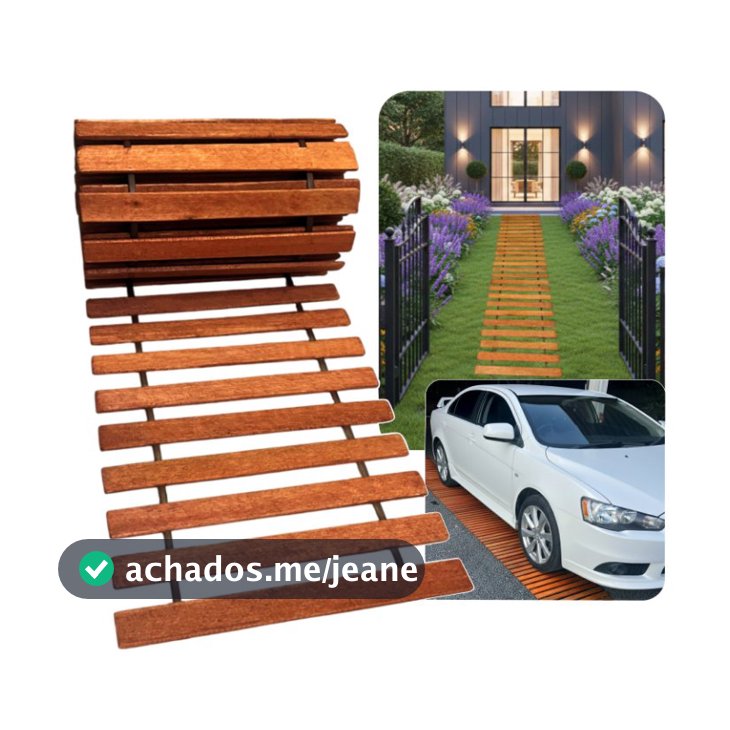 4 Metros Deck De Madeira Em Rolo Caminho De Jardim Esteira Pisante