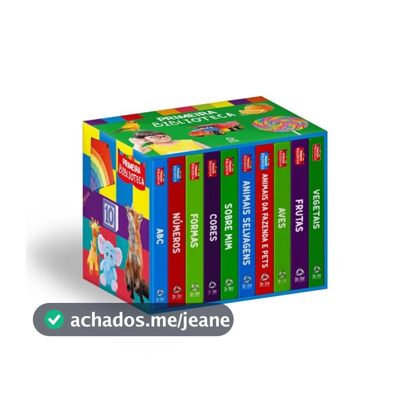 Box com 10 Livrinhos - Coleção Primeira Biblioteca