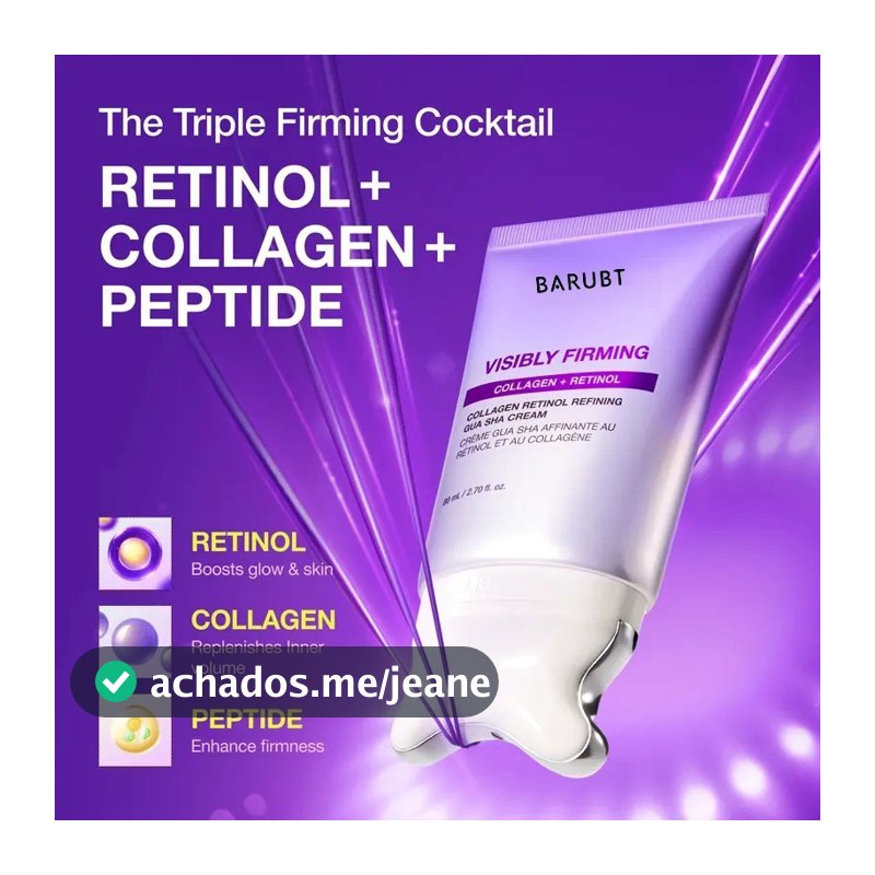 80ml Colágeno + Retinol Guasha Creme De Massagem , Facial , Nutritivo E Iluminador , Melhora A Pele Opaca [HUIKFU]