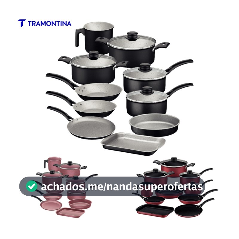 Jogo De Panelas 10 Peças Antiaderente Tramontina Turim Livre Pfoa