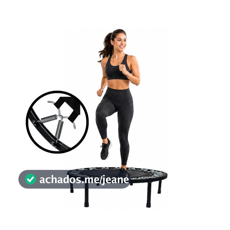 Jump Trampolim Mini Cama Elástica Fitness Profissional Suporta 150 Kg